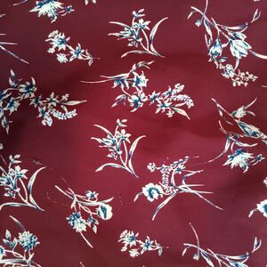 Everly Burgundy Maxi Dress XS Floral Print Tibetan Red Boho Fairycore Whimsical